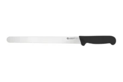 Couteau de boulanger professionnel Ambrogio Sanelli Supra noir lame dentée