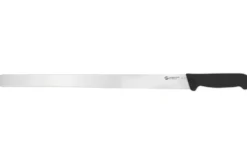Couteau de boulanger professionnel Ambrogio Sanelli Supra noir lame dentée
