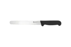 Couteau de boulanger professionnel Ambrogio Sanelli Supra noir lame dentée