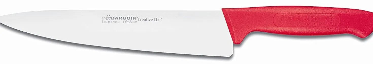 Couteau de chef Bargoin Creative Chef 20cm manche surmoulé rouge