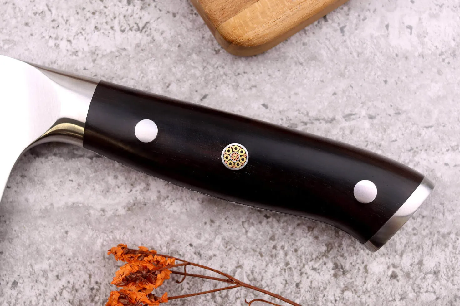 Couteau de chef chinois Fukito Ebène X50 17,5cm
