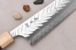 Couteau de chef 21cm japonais artisanal Yoshimi Kato SPG Strix V-Tsuchime