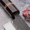 Couteau de chef 24cm japonais artisanal Yuzo Black SLD ébène et cognassier