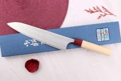 Couteau de chef 24cm japonais artisanal Masakage Yuki Shirogami 2