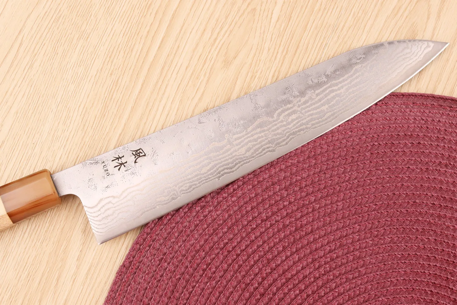 Couteau de chef 24cm japonais artisanal Yuzo Haruto Damas