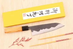 Couteau de chef 18cm japonais artisanal Yoshimune par Kawamura Black WS2