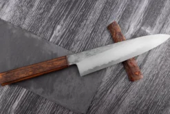 Couteau de chef 21cm japonais artisanal Hado Kirisame Shirogami