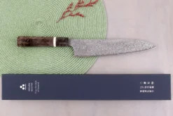 Couteau de chef 23cm japonais artisanal Nigara Hamono Anmon Damascus SG2
