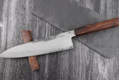 Couteau de chef 24cm japonais artisanal Hado Kirisame Shirogami