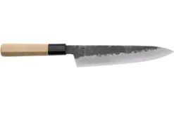 Couteau de chef 21cm japonais artisanal Sakai Kikumori Kikuzuki Kuro