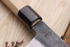 Couteau de chef 21cm japonais artisanal Sakai Kikumori Kikuzuki Kuro