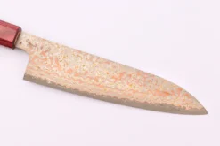 Couteau de chef 18cm japonais artisanal Takeshi Saji VG10 Rainbow Nashiji