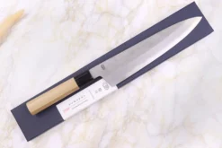 Couteau de chef 24cm japonais artisanal Sakai Kikumori Kikuzuki Rin
