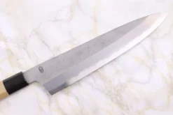 Couteau de chef 24cm japonais artisanal Sakai Kikumori Kikuzuki Rin