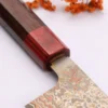 Couteau de chef 24cm japonais artisanal Takeshi Saji VG10 Rainbow Nashiji