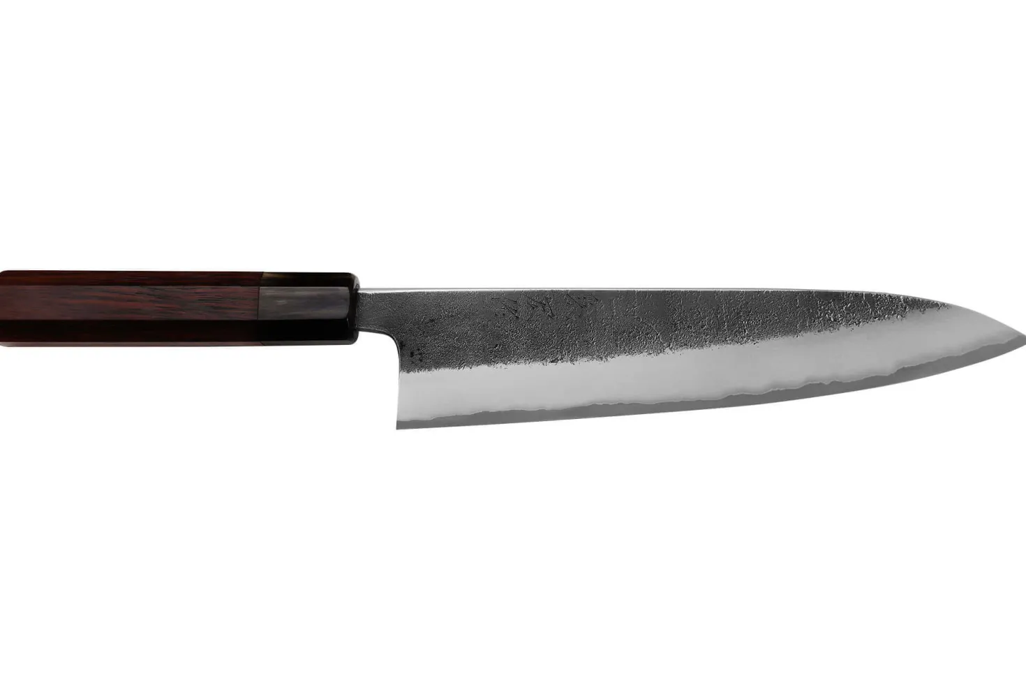 Couteau de chef 21cm japonais artisanal Toshihiro Wakui Shirogami 2 San Maï nashiji