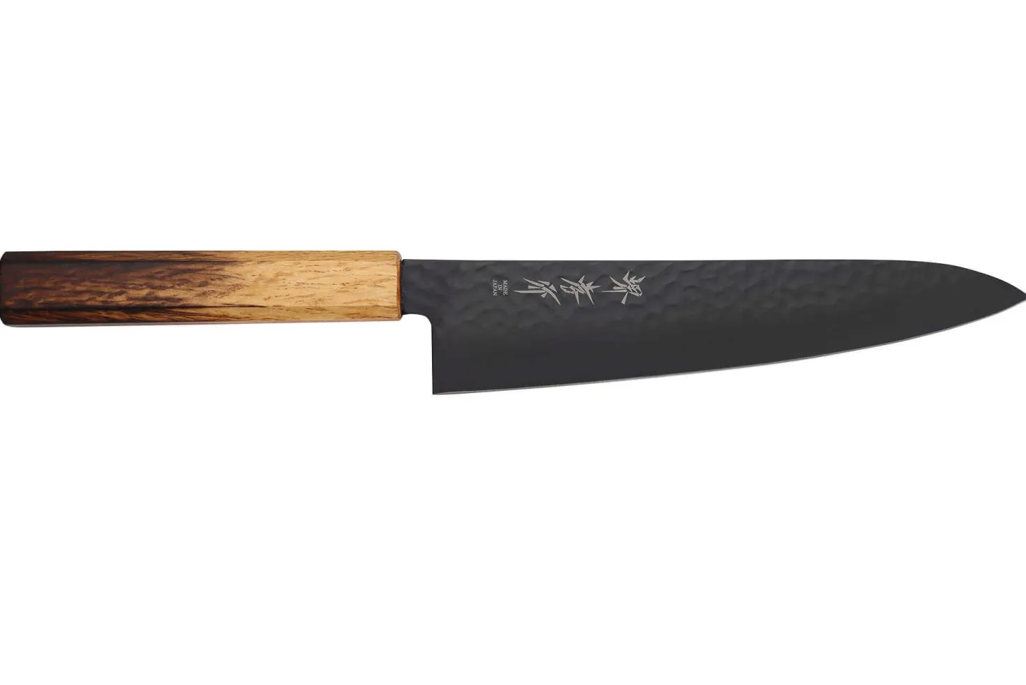 Couteau de chef 21cm japonais Sakai Takayuki Kurokage VG10 manche en chêne brûlé