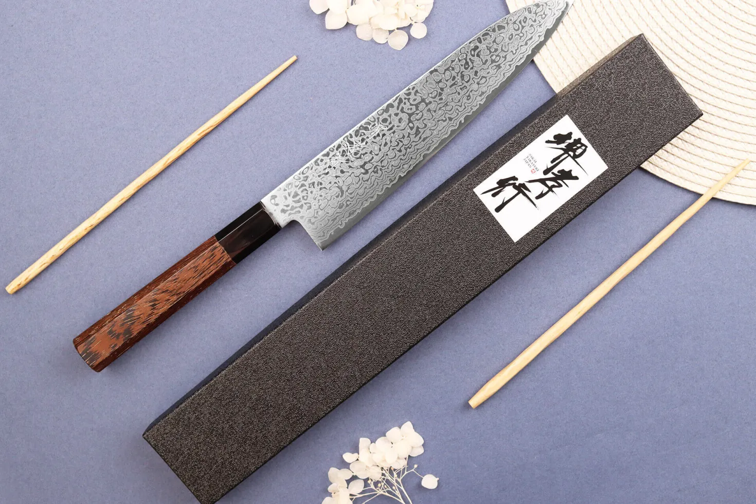 Couteau de chef 21cm japonais Sakai Takayuki Ginga damas