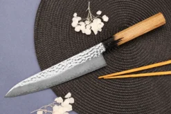 Couteau de chef 21cm japonais Sakai Takayuki Kashi Urushi VG10 damas