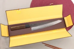Couteau de chef 24cm japonais Shizu Hamono Gen VG10 damas
