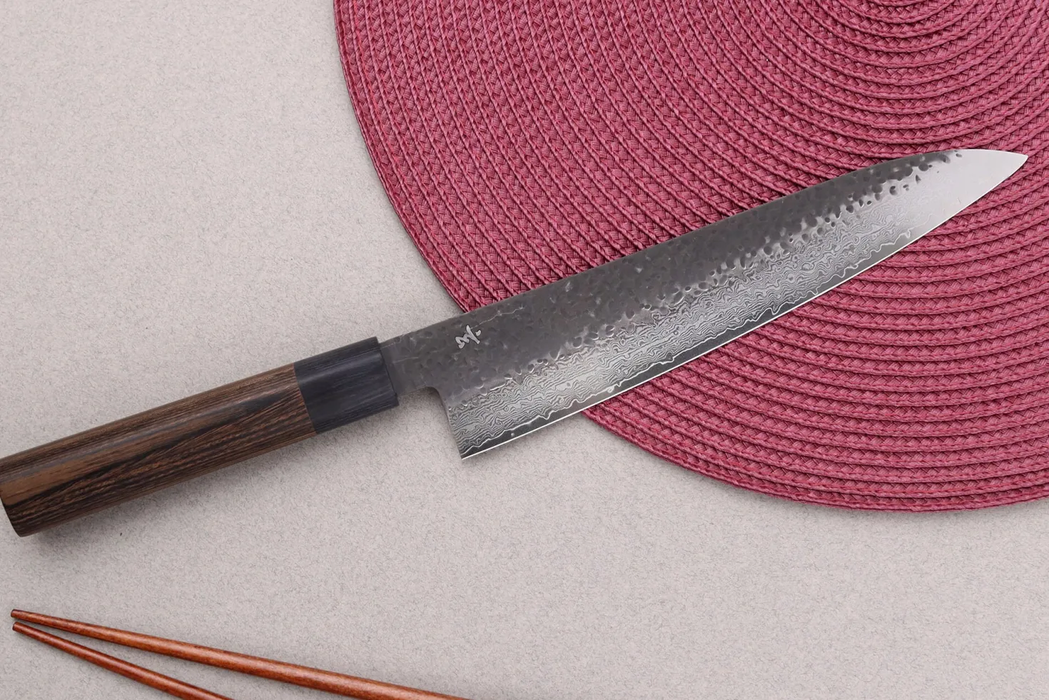 Couteau de chef 21cm japonais Shizu Hamono Gen VG10 damas