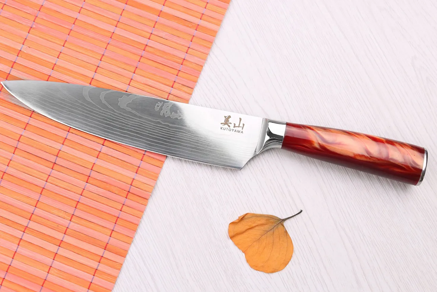 Couteau de chef 20cm Kutoyama Red Flame