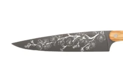 Couteau de chef Deejo Sakura 20cm manche en bois d'olivier
