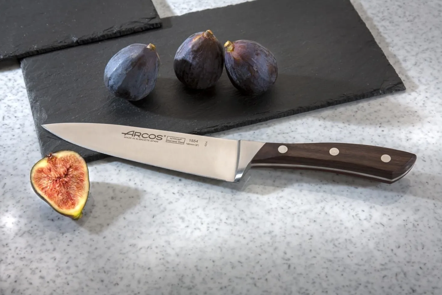 Couteau de chef forgé Arcos Natura 16cm palissandre