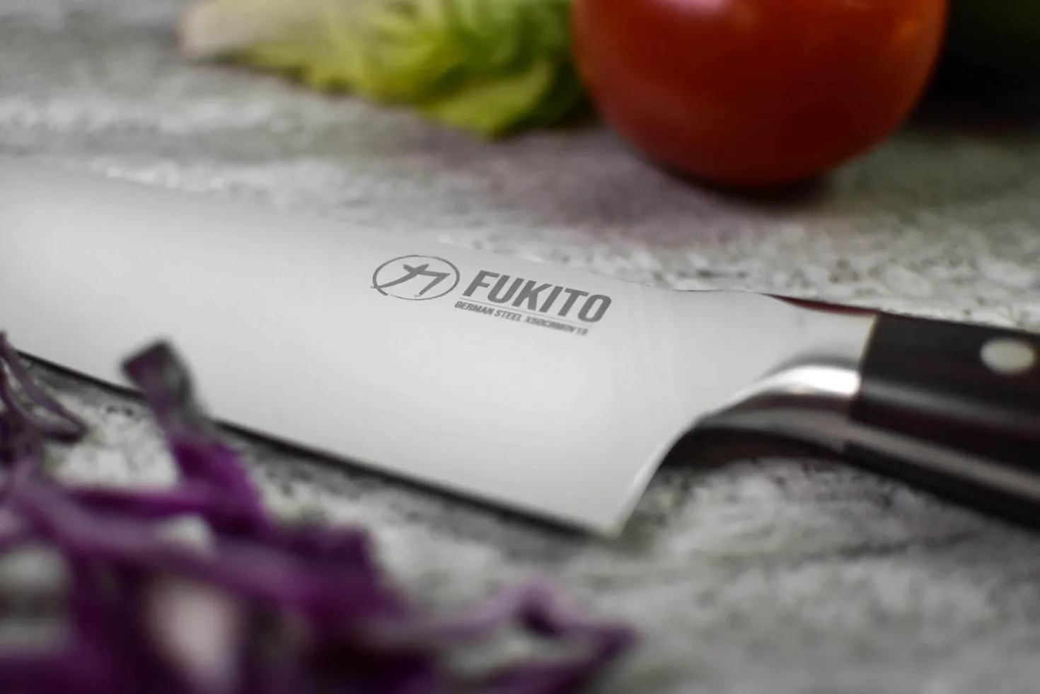 Couteau de chef Fukito Ebène X50 21cm