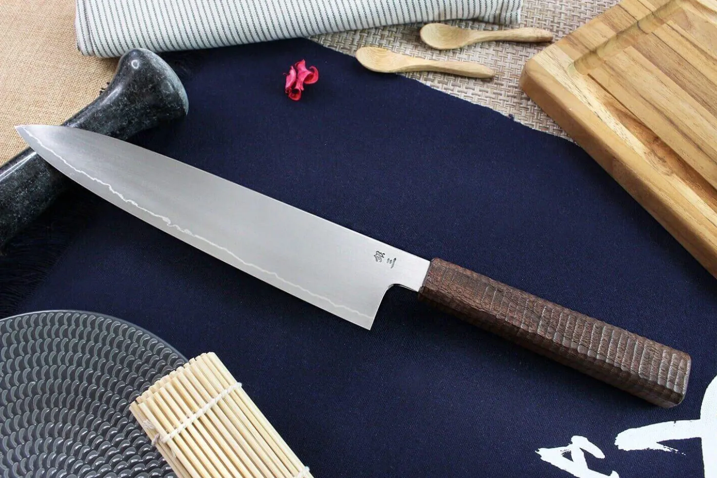 Couteau de chef japonais artisanal Kagekiyo Hiroba 24cm