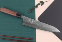 Couteau de chef japonais artisanal Yu Kurosaki Fujin 21cm SG2