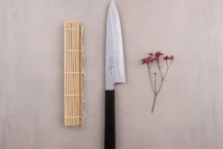 Couteau de chef japonais artisanal Kagekiyo Yoshikazu Tanaka Damas Aogami 21cm + Saya