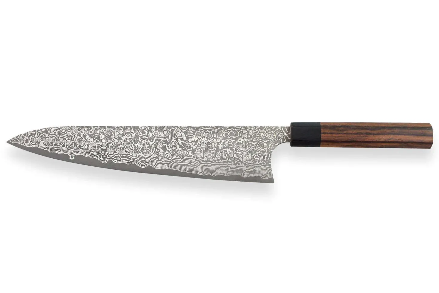 Couteau de chef japonais artisanal Masakage Kumo 27cm damas 63 couches