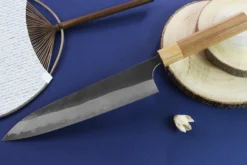 Couteau de chef japonais artisanal Yoshimi Kato AS Brut 21cm