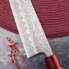 Couteau de chef japonais artisanal Tsunehisa Aogami Super martelé 24cm