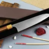 Couteau de chef japonais artisanal Yoshimi Kato AS Nashiji 24cm