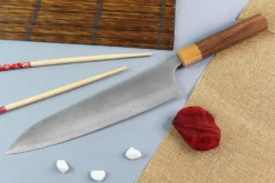 Couteau de chef japonais artisanal Yoshimi Kato AS Nashiji 24cm
