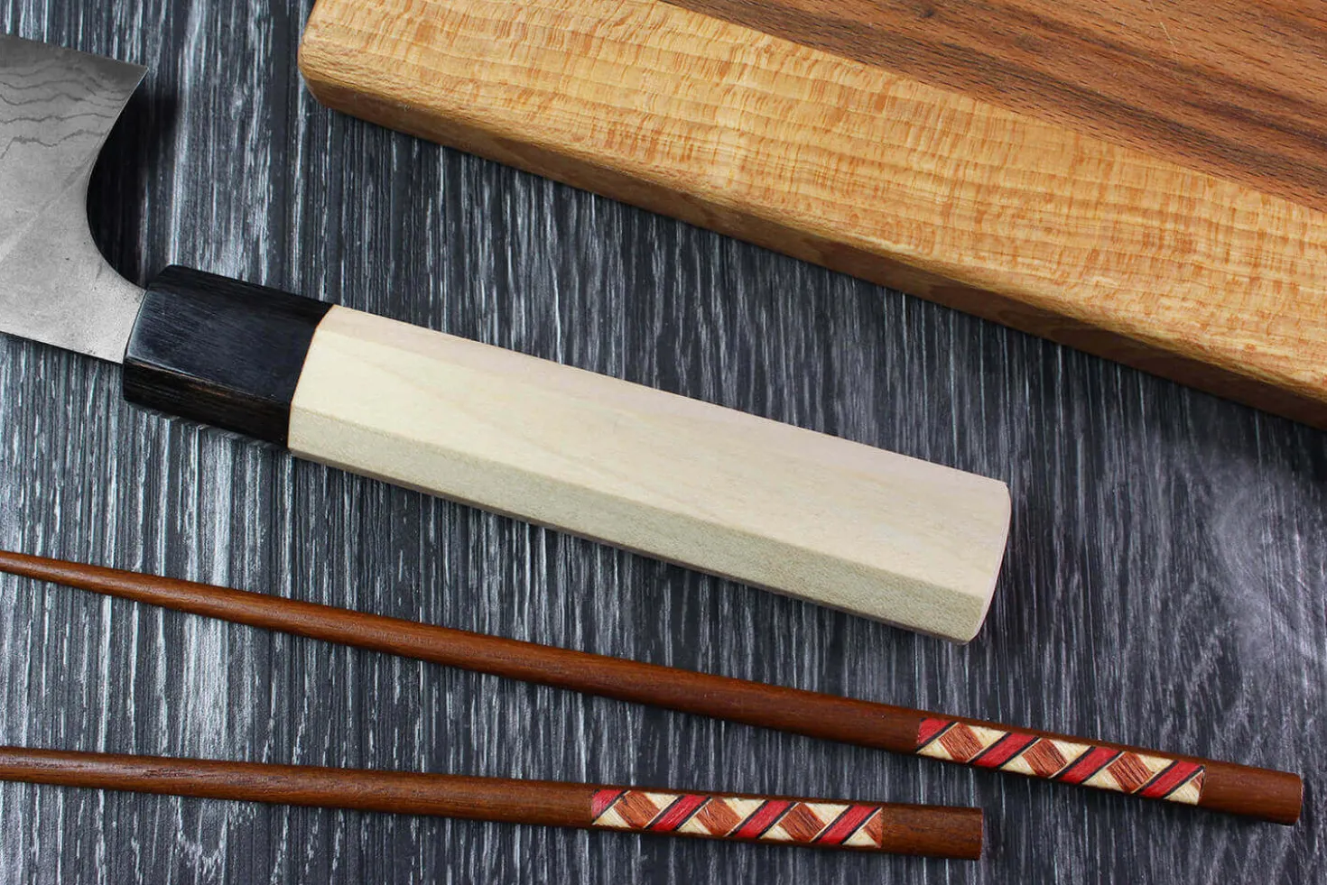 Couteau de chef japonais artisanal Masakage Shimo 24cm Shirogami