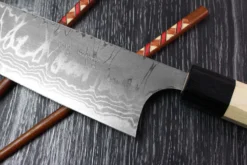 Couteau de chef japonais artisanal Masakage Shimo 24cm Shirogami
