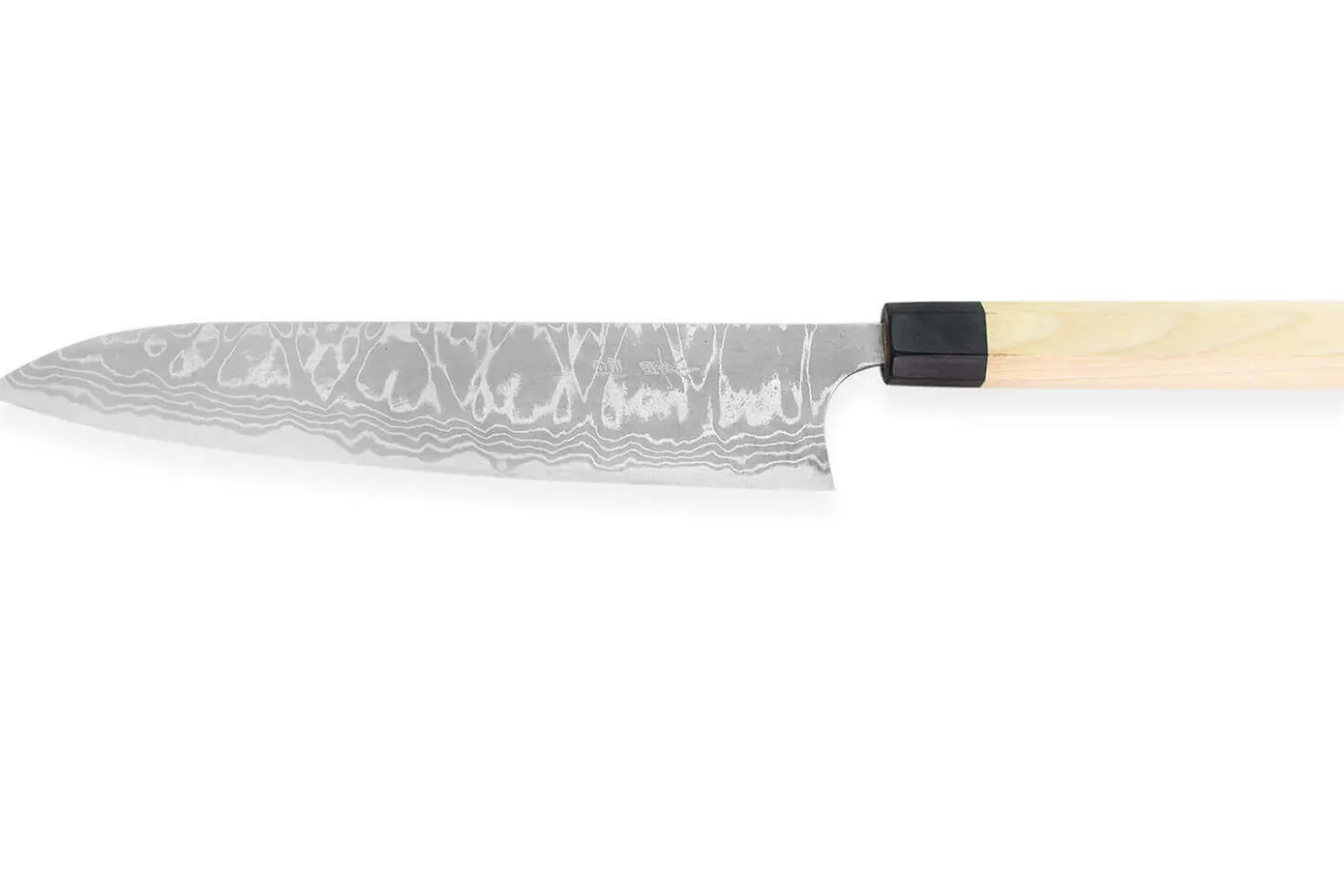 Couteau de chef japonais artisanal Masakage Shimo 24cm Shirogami