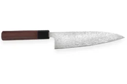 Couteau de chef japonais artisanal Takeshi Saji R2 Damas 18cm