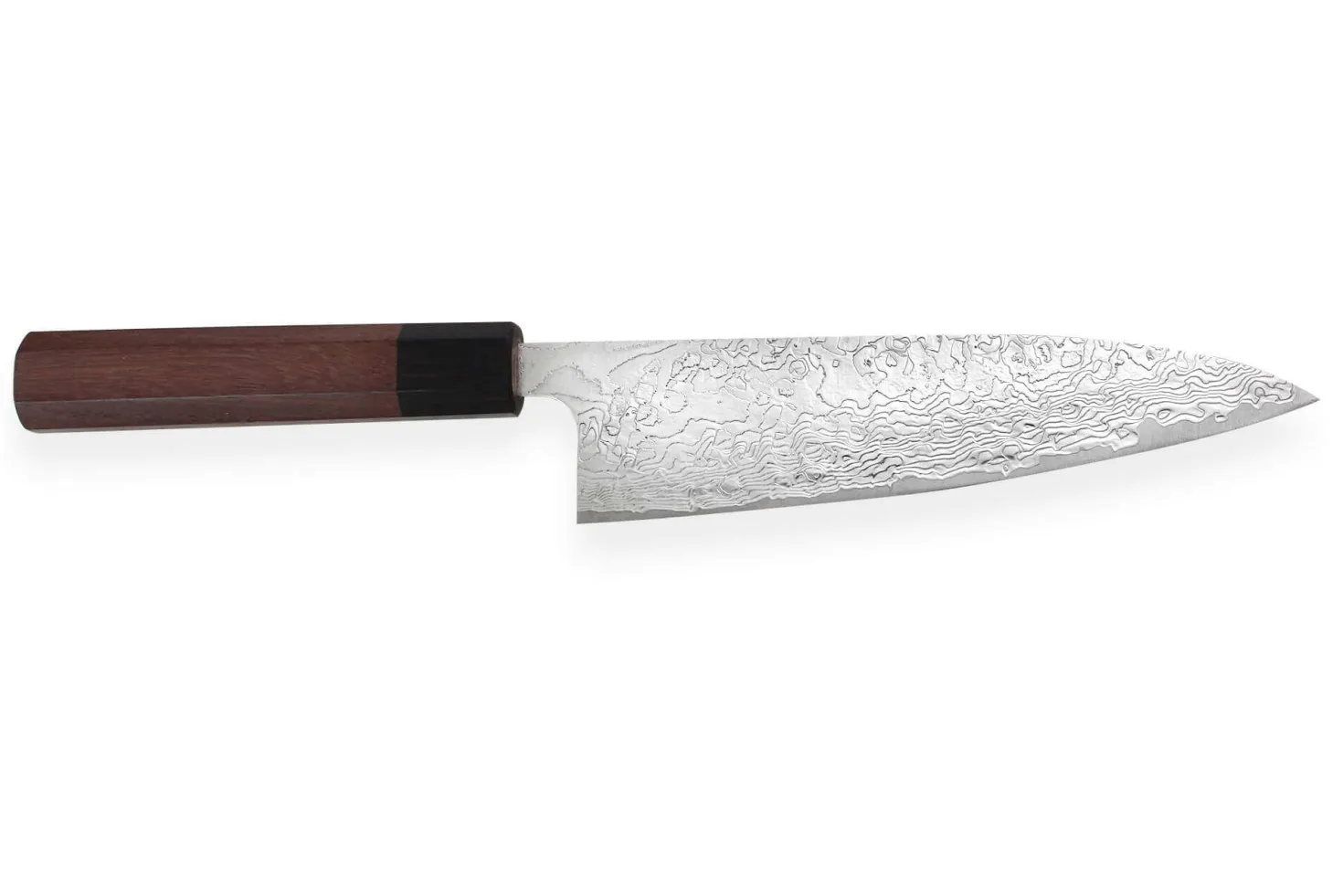 Couteau de chef japonais artisanal Takeshi Saji R2 Damas 18cm