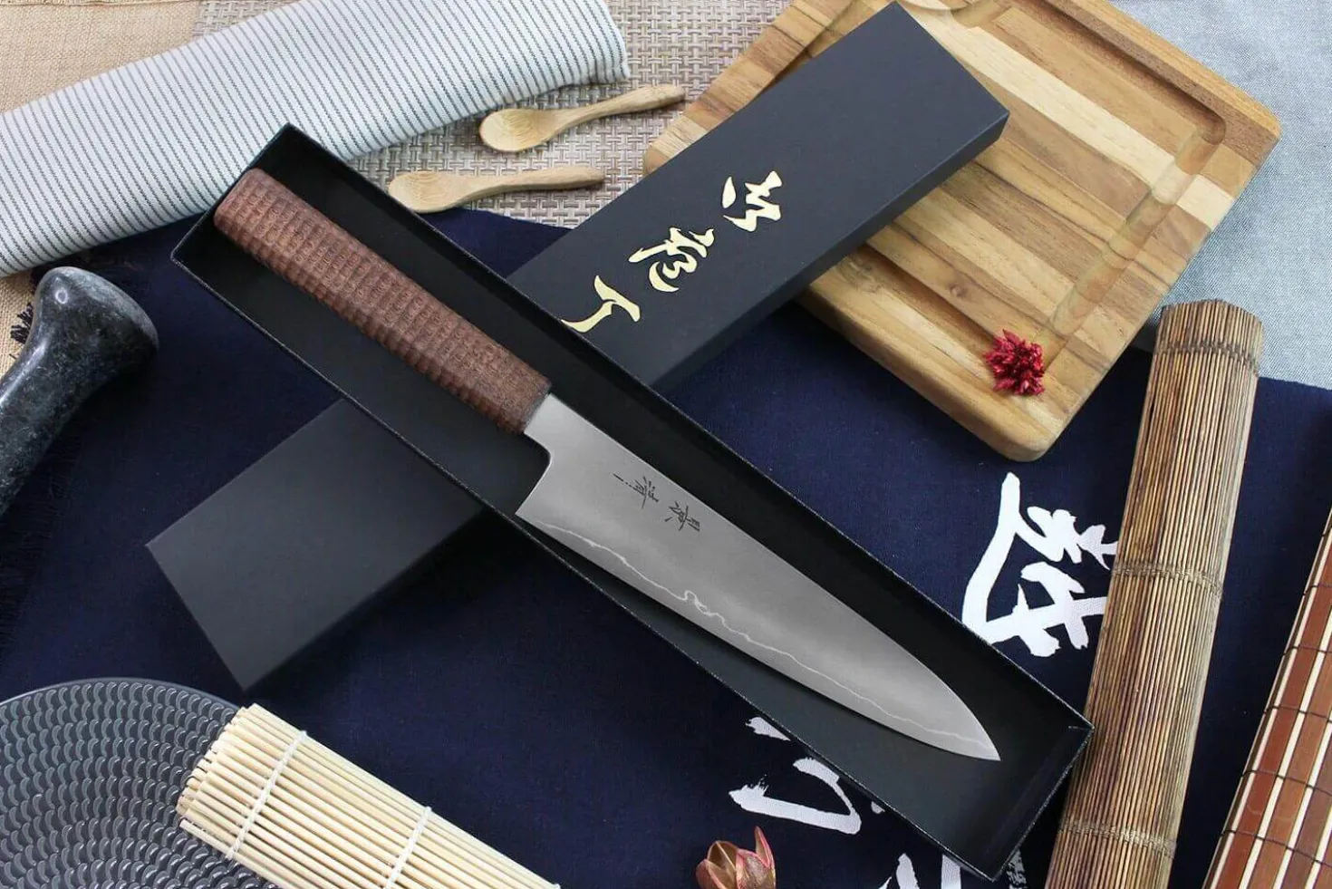 Couteau de chef japonais artisanal Kagekiyo Hiroba 21cm