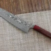 Couteau de chef japonais artisanal Yoshimi Kato 24cm SG2 Damascus