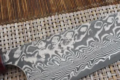 Couteau de chef japonais artisanal Yoshimi Kato 24cm SG2 Damascus