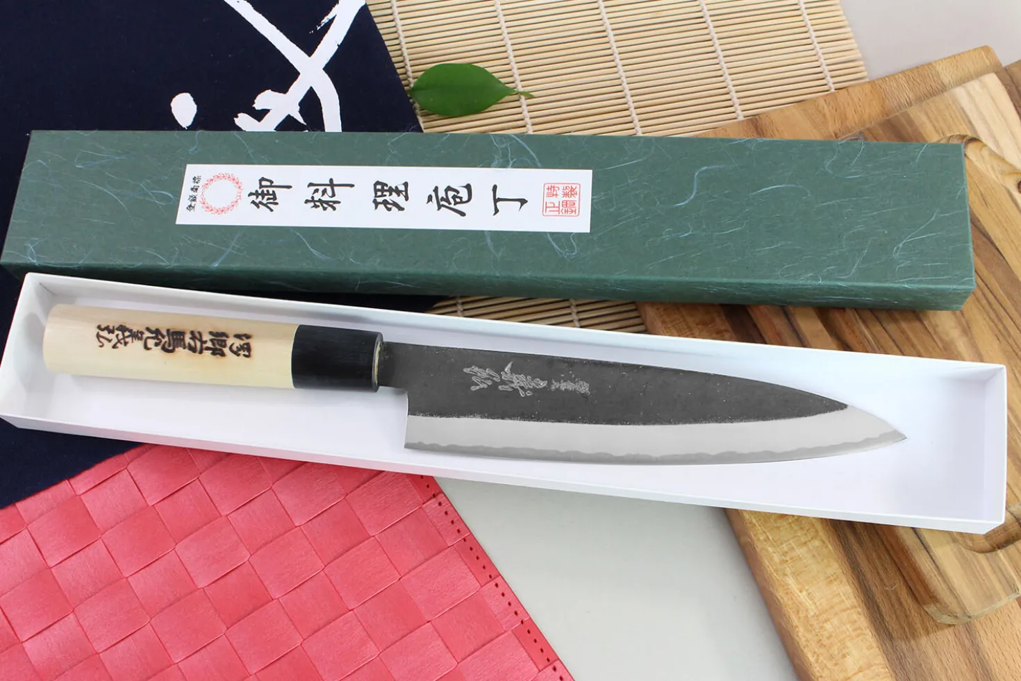 Couteau de chef japonais artisanal Yoshihiro Kogeta White 2 steel