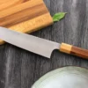 Couteau de chef japonais artisanal Kei Kobayashi SG2 Octogone 21cm