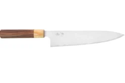 Couteau de chef japonais artisanal Kei Kobayashi SG2 Octogone 21cm
