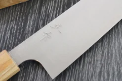 Couteau de chef japonais artisanal Kei Kobayashi SG2 Octogone 21cm