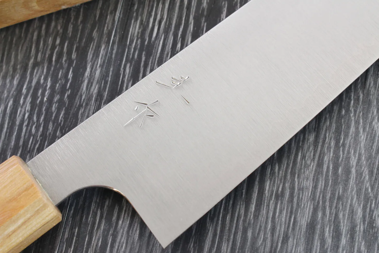 Couteau de chef japonais artisanal Kei Kobayashi SG2 Octogone 21cm